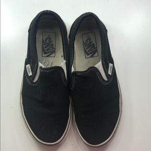 Black Slip On Vans